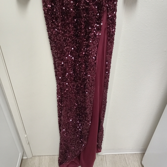 Lina Sequin Maxi Dress - Purple - Picture 6 of 8